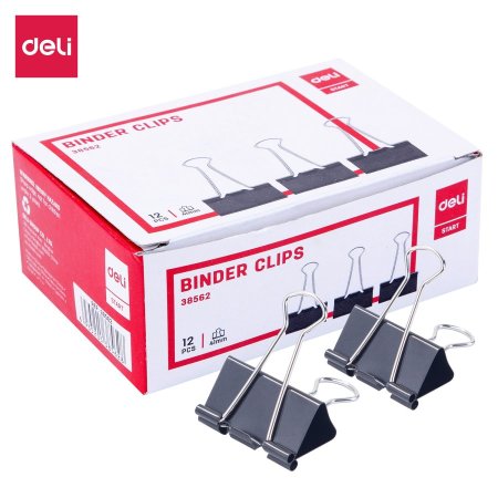 ملقط ورق 4.1 سم ديلي Deli 38562 Binder Clip